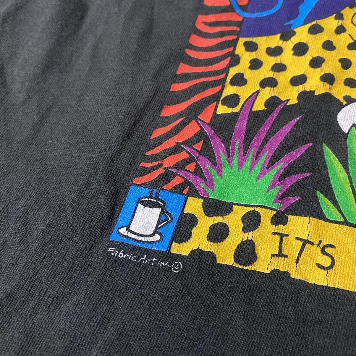 Fruit Of The Loom × Vintage Vintage 90’s Cookworks Drink Your Java Promo Art Tshirt Size US L / EU 52-54 / 3 - 6 Thumbnail
