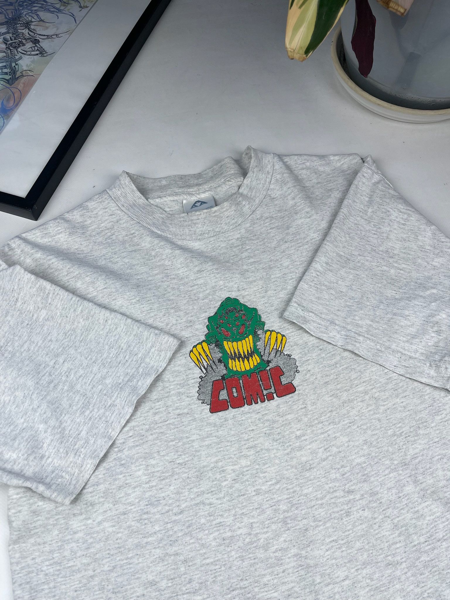 Other vintage Hook Ups Style monster Devil comic t-shirt Size US L / EU 52-54 / 3 - 6 Thumbnail