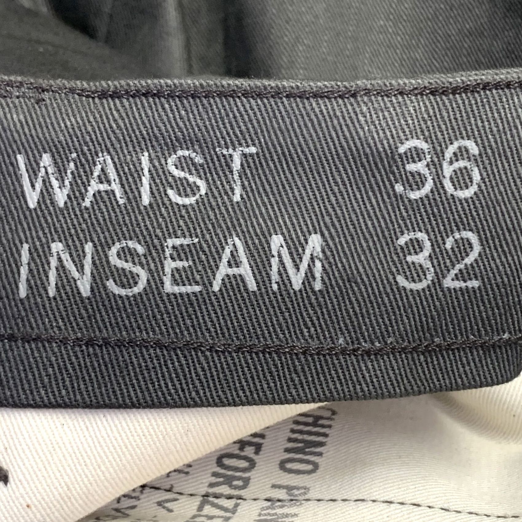 Vintage RRL by RALPH LAUREN Cotton Selvedge Twill Casual Pants Size 36 Grey Black Size US 36 / EU 52 - 5 Thumbnail