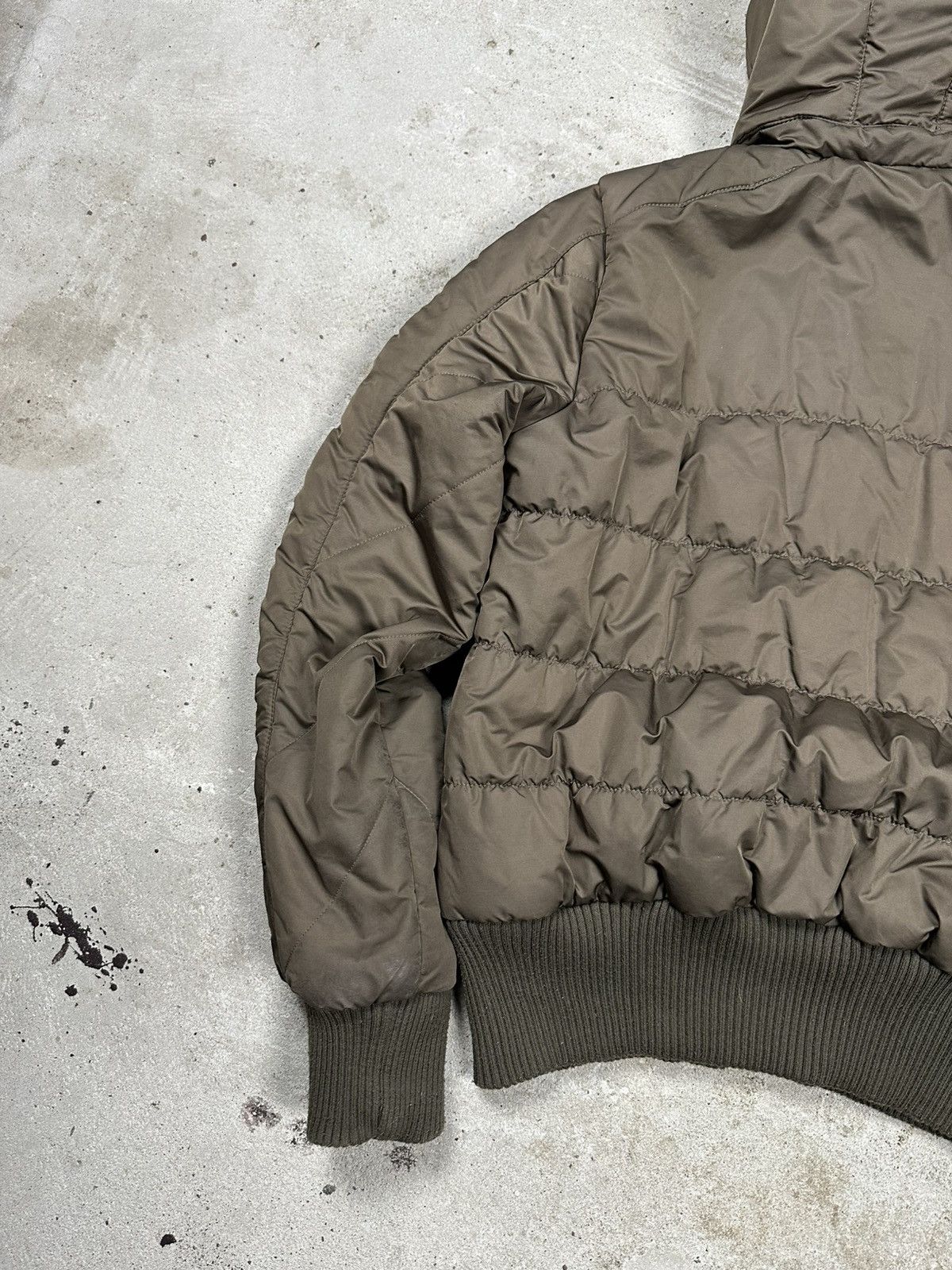Adidas × Vintage Vintage Y2K Brown Adidas Hooded Bomber Jacket Utility Size US S / EU 44-46 / 1 - 12 Thumbnail