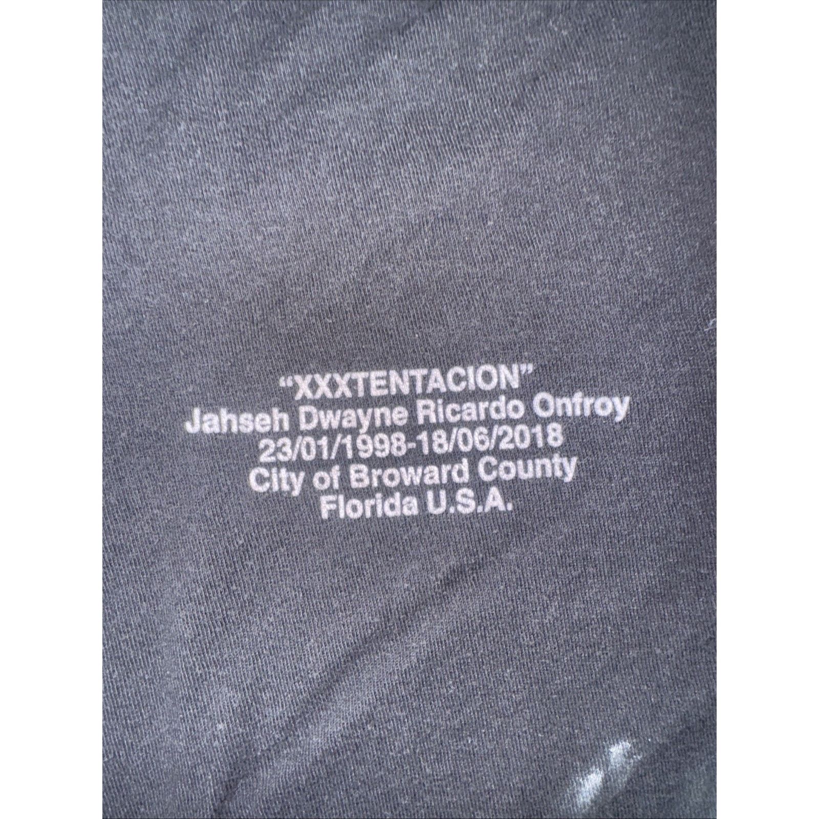 Band Tees × Vintage XXXTentacion Graphic T-Shirt Black Medium 18x27 Tribute Rap Size US M / EU 48-50 / 2 - 3 Thumbnail