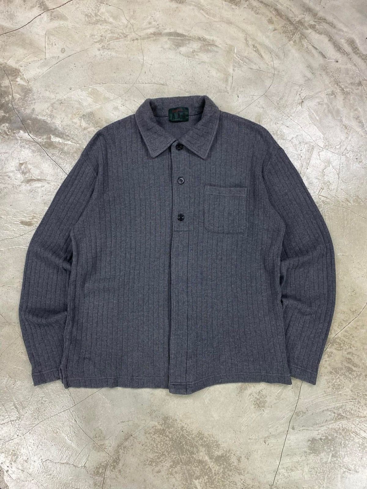 Yohji Yamamoto Vintage Yohji Yamamoto ARR Wool Knit Shirt Size US M / EU 48-50 / 2 - 1 Thumbnail
