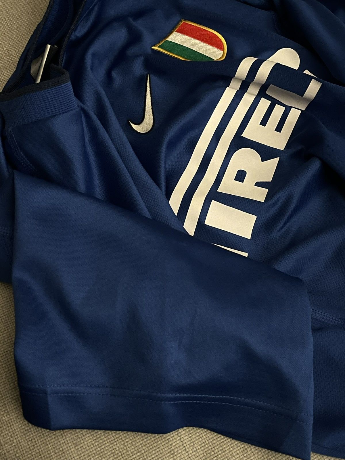 Nike × Vintage Nike Inter 2000/01 matchworn player issue training shirt Size US L / EU 52-54 / 3 - 8 Thumbnail