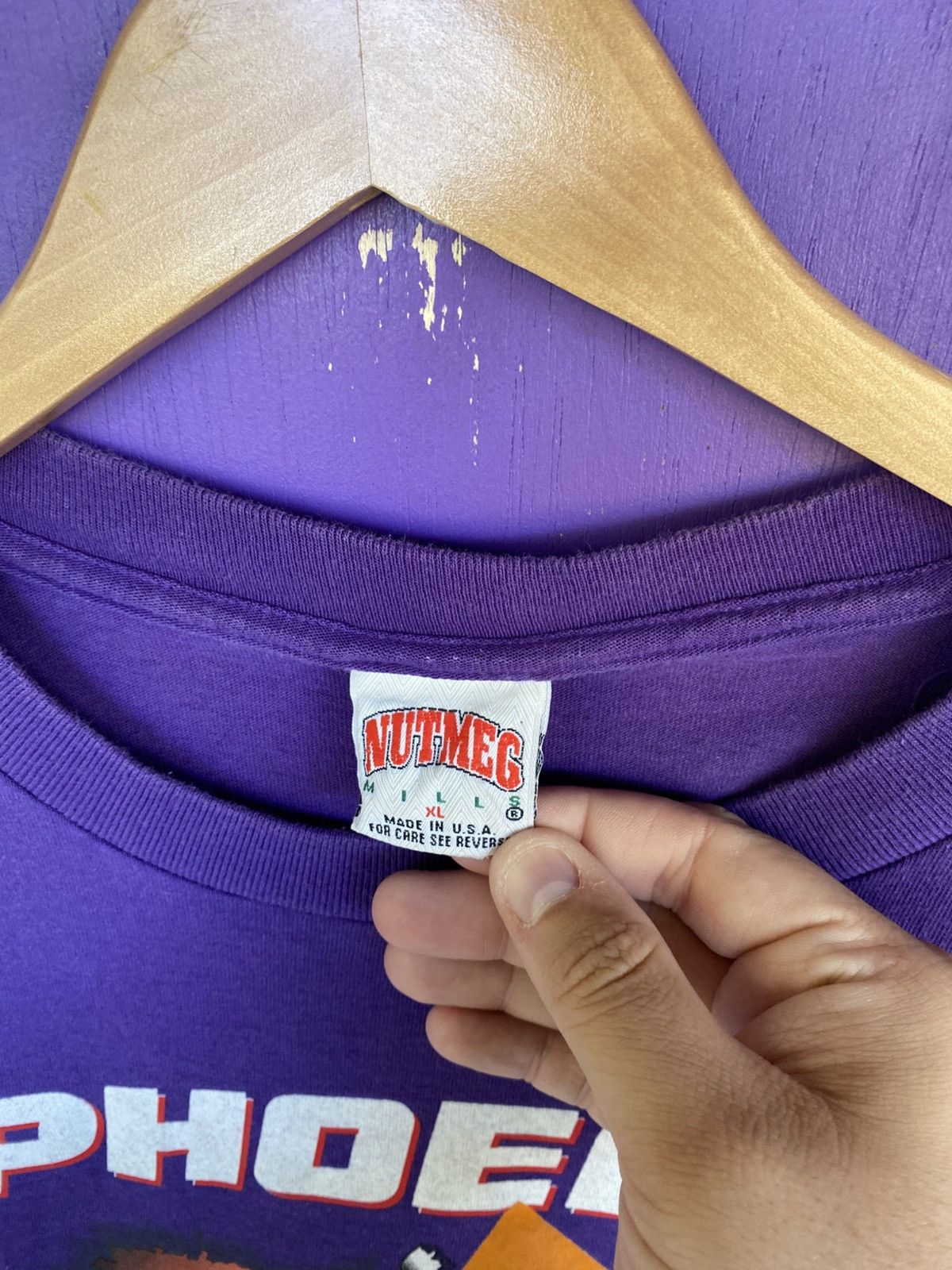 Nutmeg Vintage 90s Nutmeg Phoenix suns breakthrough t-shirt Size US XL / EU 56 / 4 - 4 Thumbnail