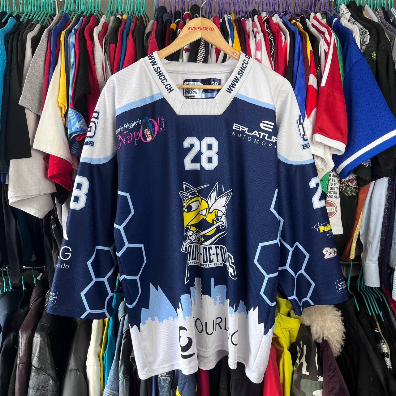 Other SHC La Chaux-de-Fonds Hockey Jersey #28 Zybach Size US M / EU 48-50 / 2 - 1 Thumbnail