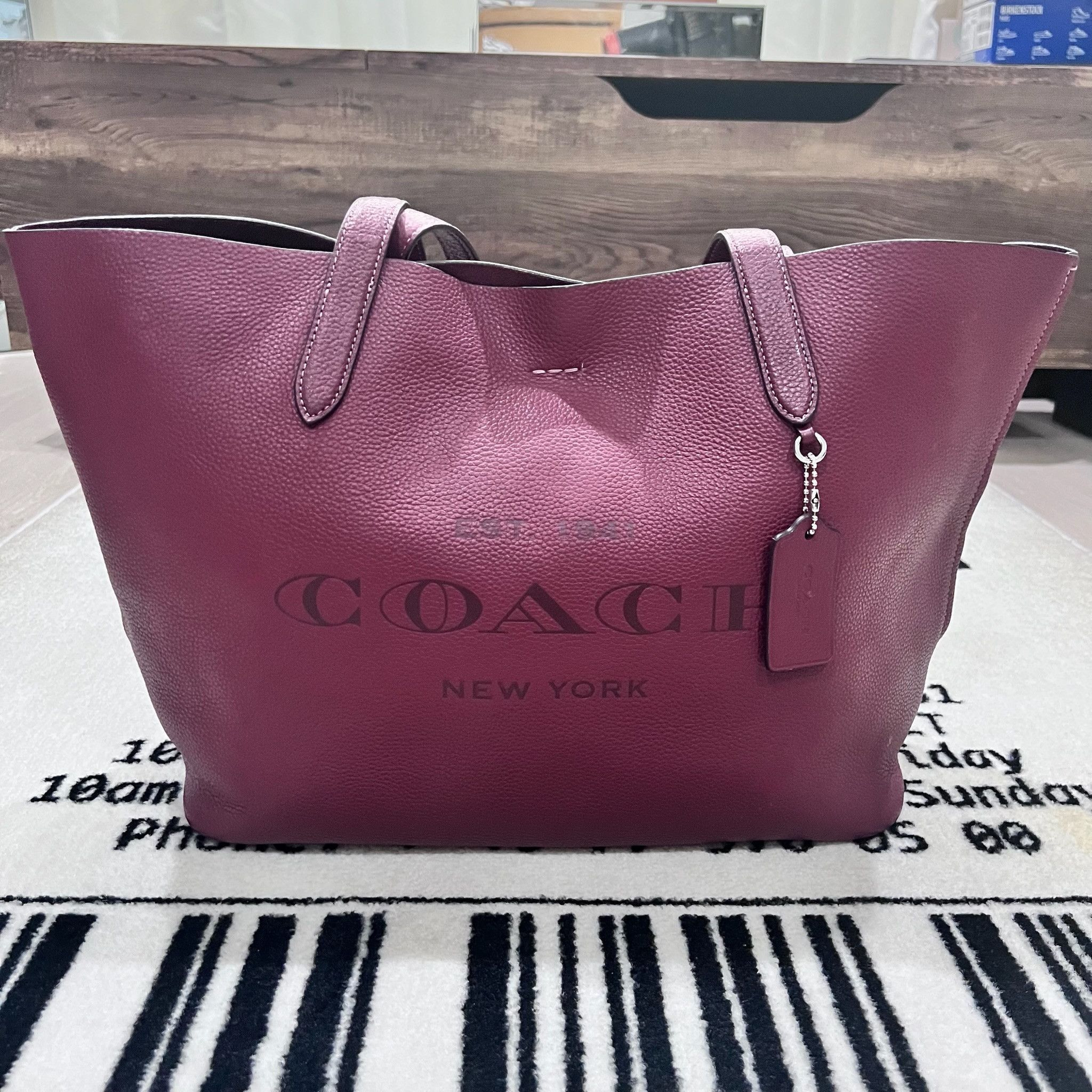 Coach Coach Pebble Leather Cameron Large Tote Shoulder Bag Size ONE SIZE - 1 Thumbnail