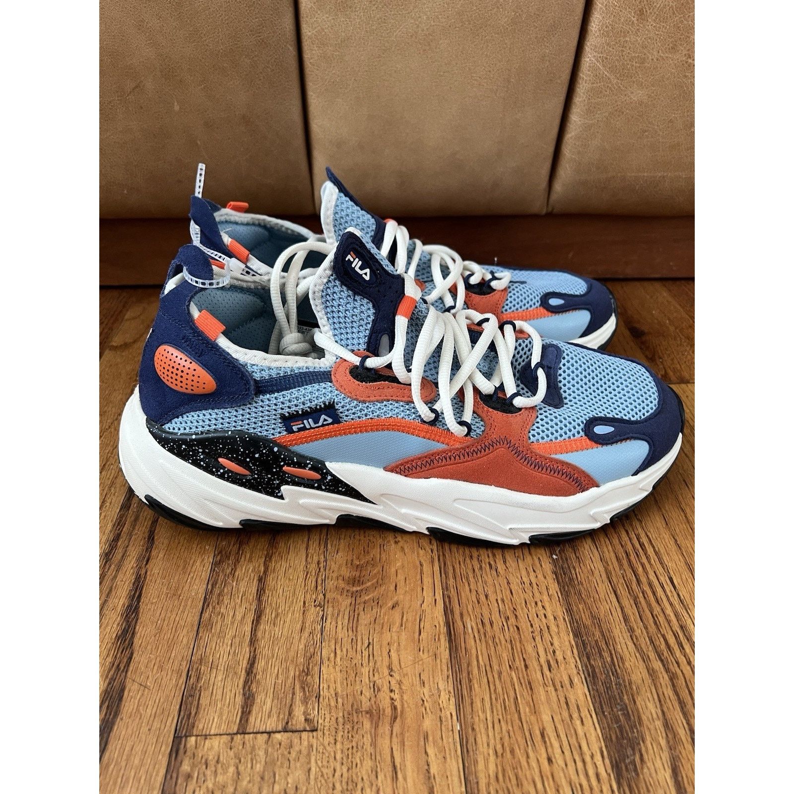 Fila Fila Ray Tracer EVO 2 1RM02033-438 Mens White/Blue /Orange Size US 10 / EU 43 - 3 Thumbnail