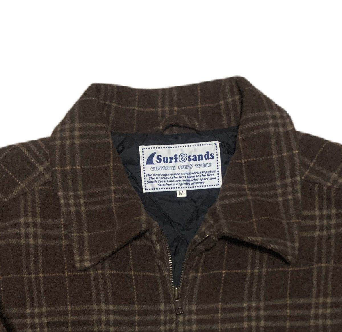 Vintage Vintage 90s Surf&Sands Plaid Wool Flannel Shirt Jacket Size US M / EU 48-50 / 2 - 6 Thumbnail