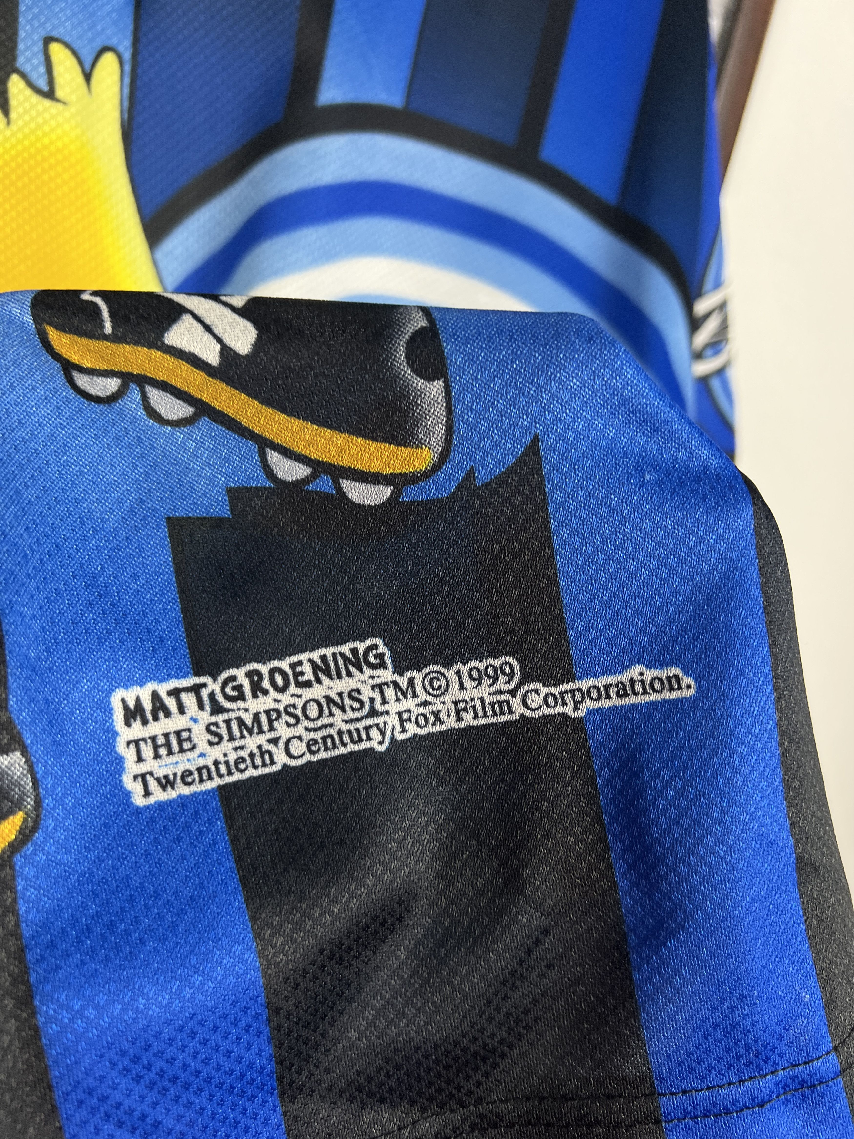 The Simpsons Inter Milan Bart Simpson Football Shirt Soccer Maglia Jersey Size US XXL / EU 58 / 5 - 4 Thumbnail