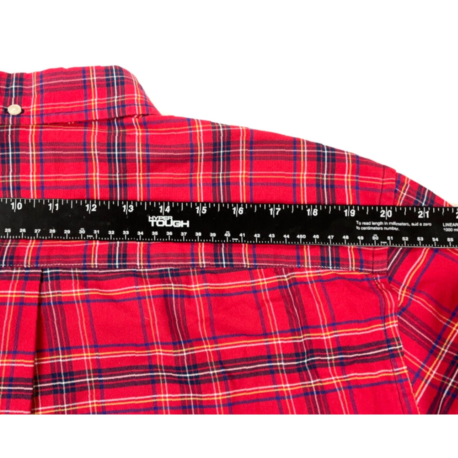 Vintage Preppy Red Plaid Button-Down Shirt Adult XL Ivy League Classic Easy Care Size US XL / EU 56 / 4 - 6 Thumbnail