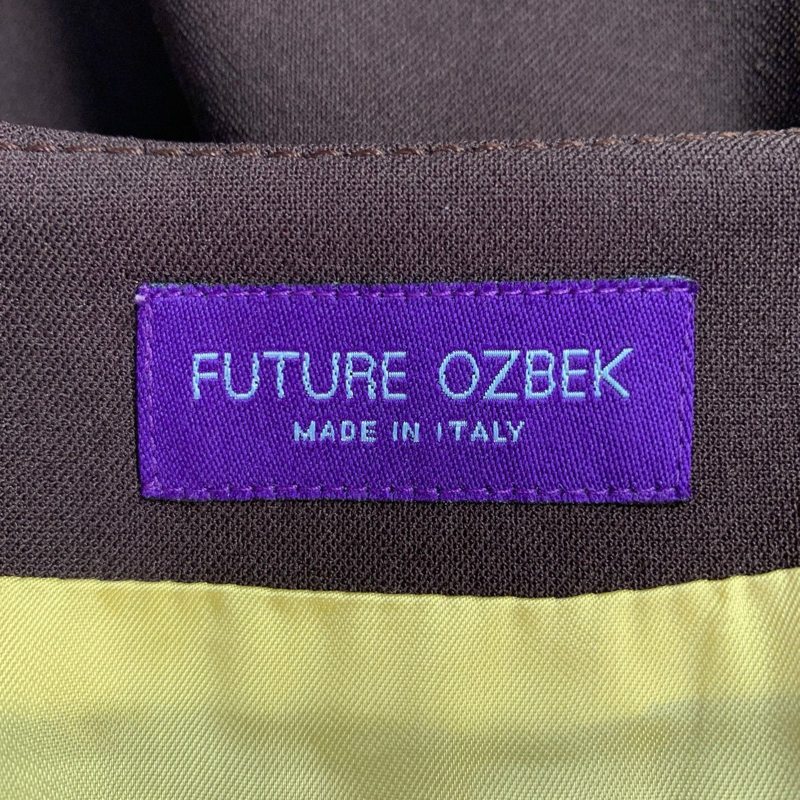 Other 6 Brown Rayon Blend Single Breasted Blazer Mini Skirt Set Size 28" / US 6 / IT 42 - 12 Thumbnail