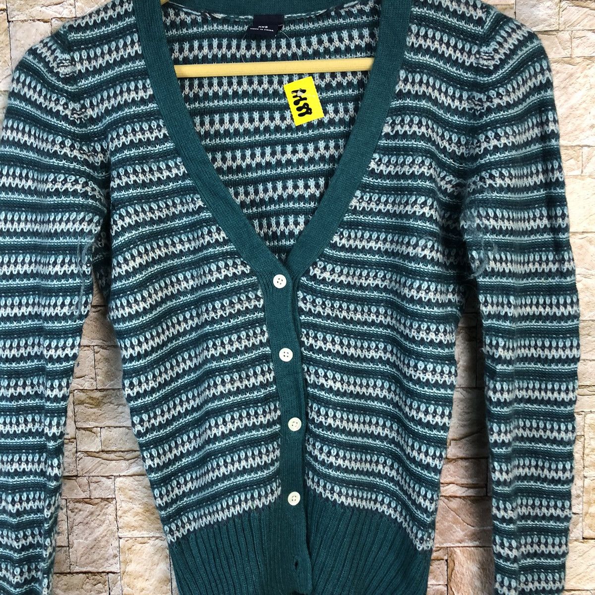 Gap × Homespun Knitwear Gap Green Cardigan Knitwear #A688 Size XXS / US 00 / IT 34 - 5 Thumbnail