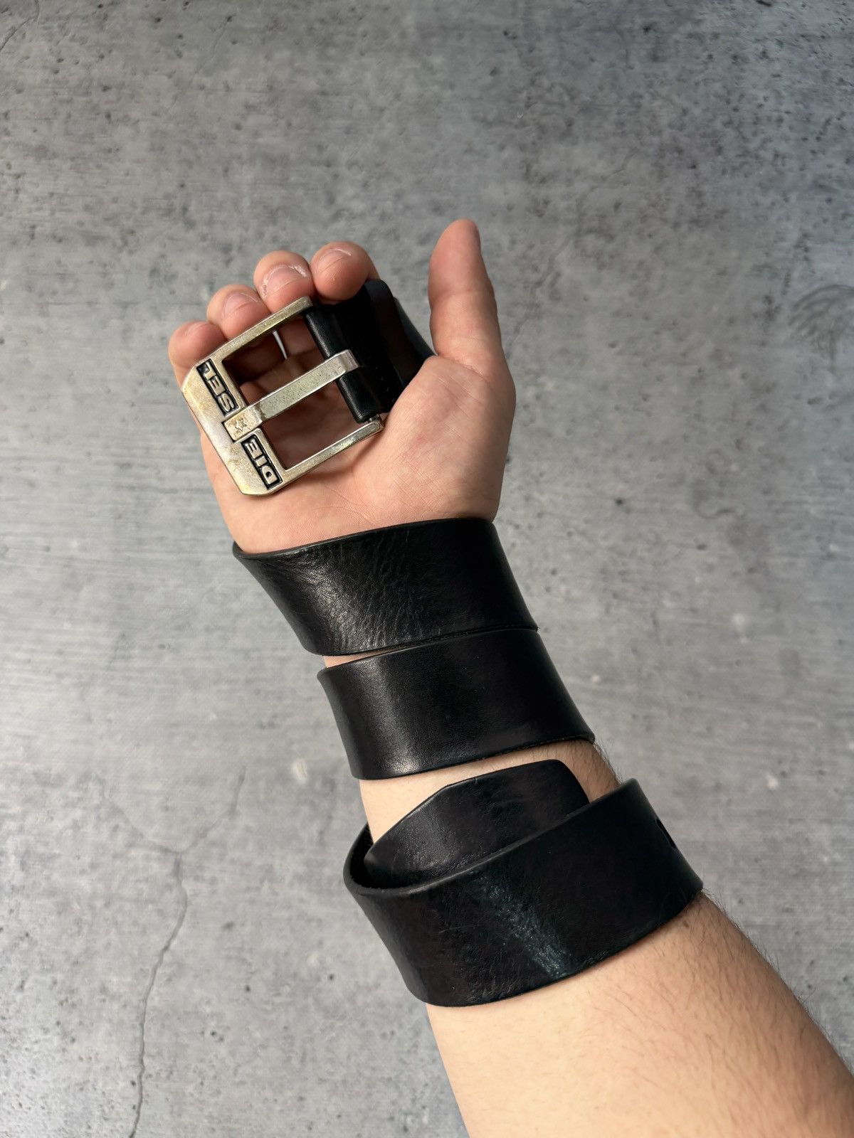 Diesel Vintage 90s Diesel Leather Y2k Belt Size ONE SIZE - 2 Thumbnail
