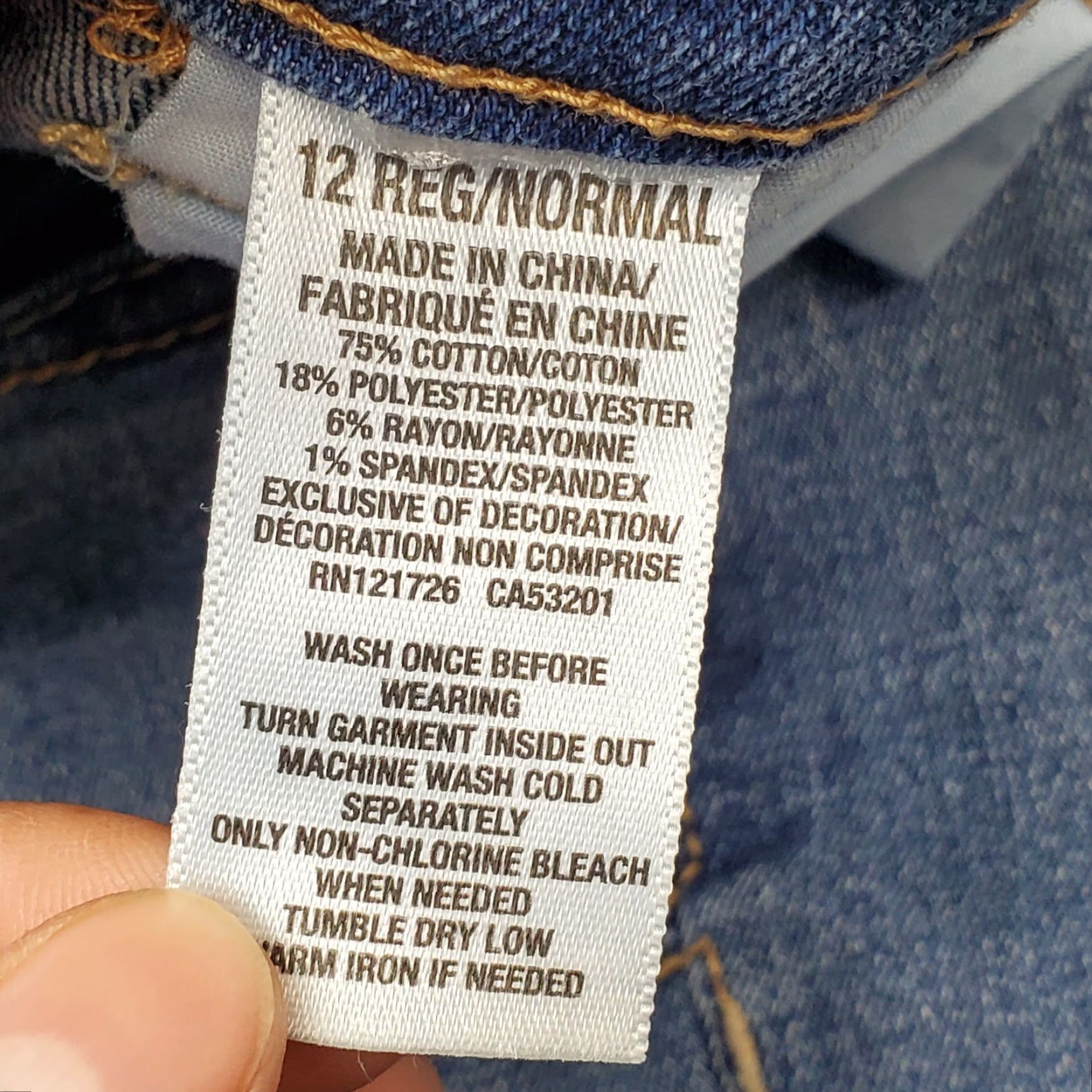 Vintage Aéropostale Jeans Women Size 12 Blue Denim Cotton 5-Pocket Stretch Skinny Size 34" / US 12 / IT 48 - 7 Thumbnail