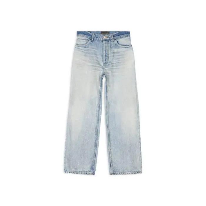 Balenciaga o1bcso1str1225 Ankle Cut Jeans in Light Blue Size 24" / US 00 / IT 34 - 1 Thumbnail