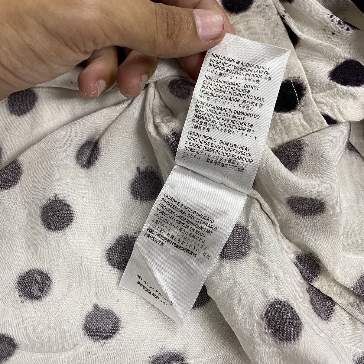 Balenciaga × Vintage BALENCIAGA Rayon Poladot Button up shirt Size L / US 10 / IT 46 - 6 Thumbnail
