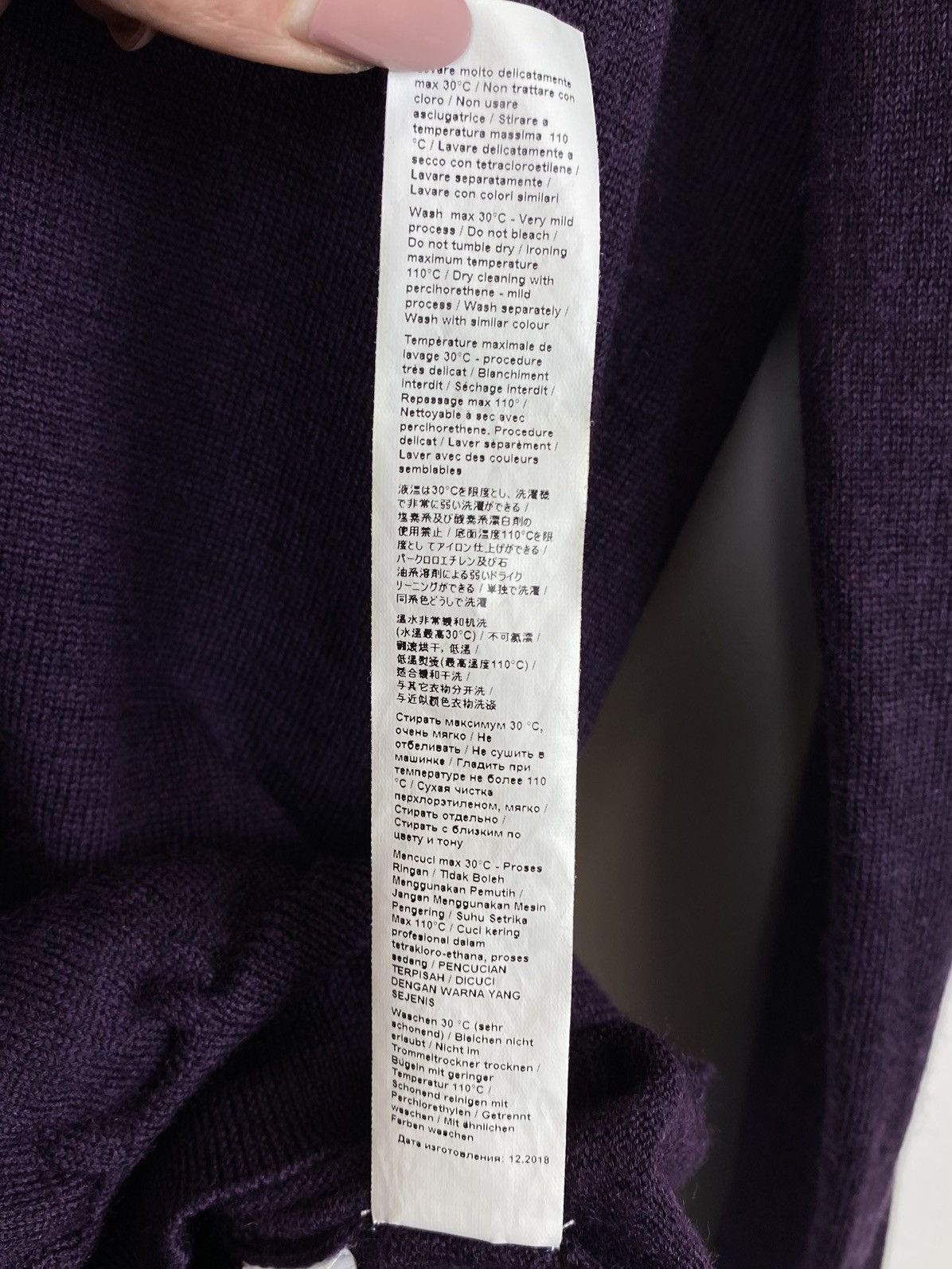 Roberto Cavalli Roberto Cavalli Sweater Jumper Men’s Size L Luxury Purple Size US L / EU 52-54 / 3 - 13 Thumbnail