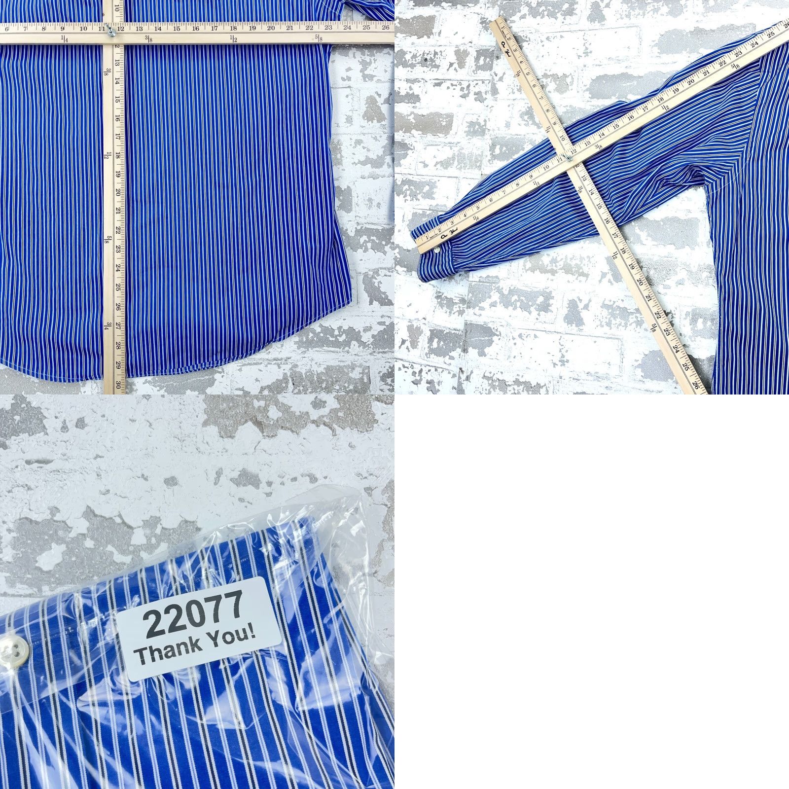Ralph Lauren Ralph Lauren Shirt Men 16.5 34 Blue Button-Up Striped Poplin Dress Custom Fit Boyfriend Classic American Preppy N/A Mens Size 46R - 8 Thumbnail