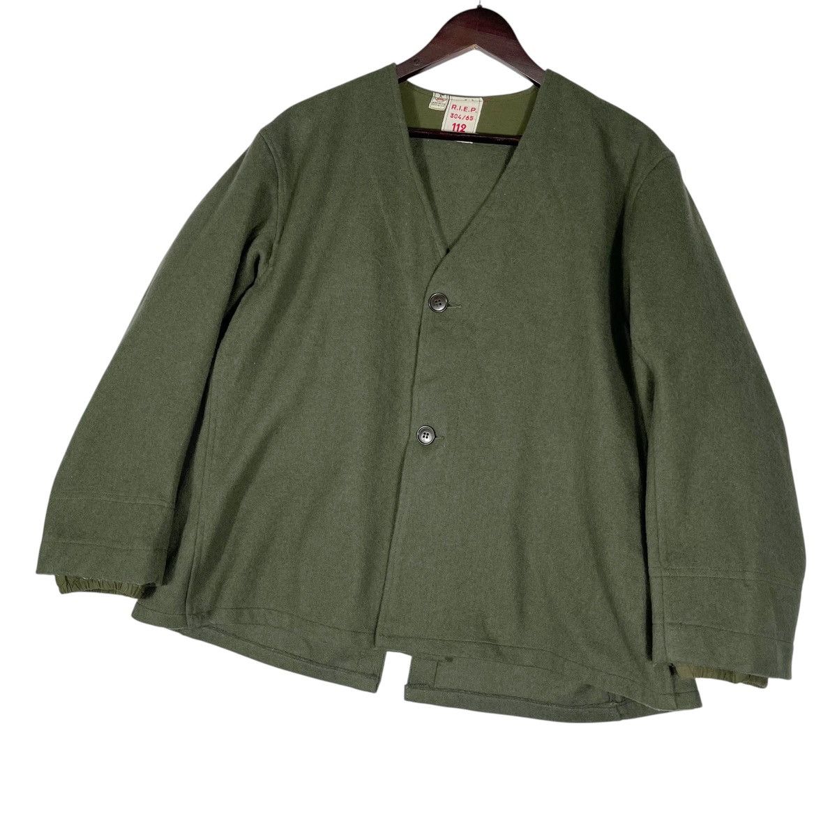 Vintage Vintage 60s French Military Wool Liner Jacket | Size XL / US 12-14 / IT 48-50 - 7 Thumbnail