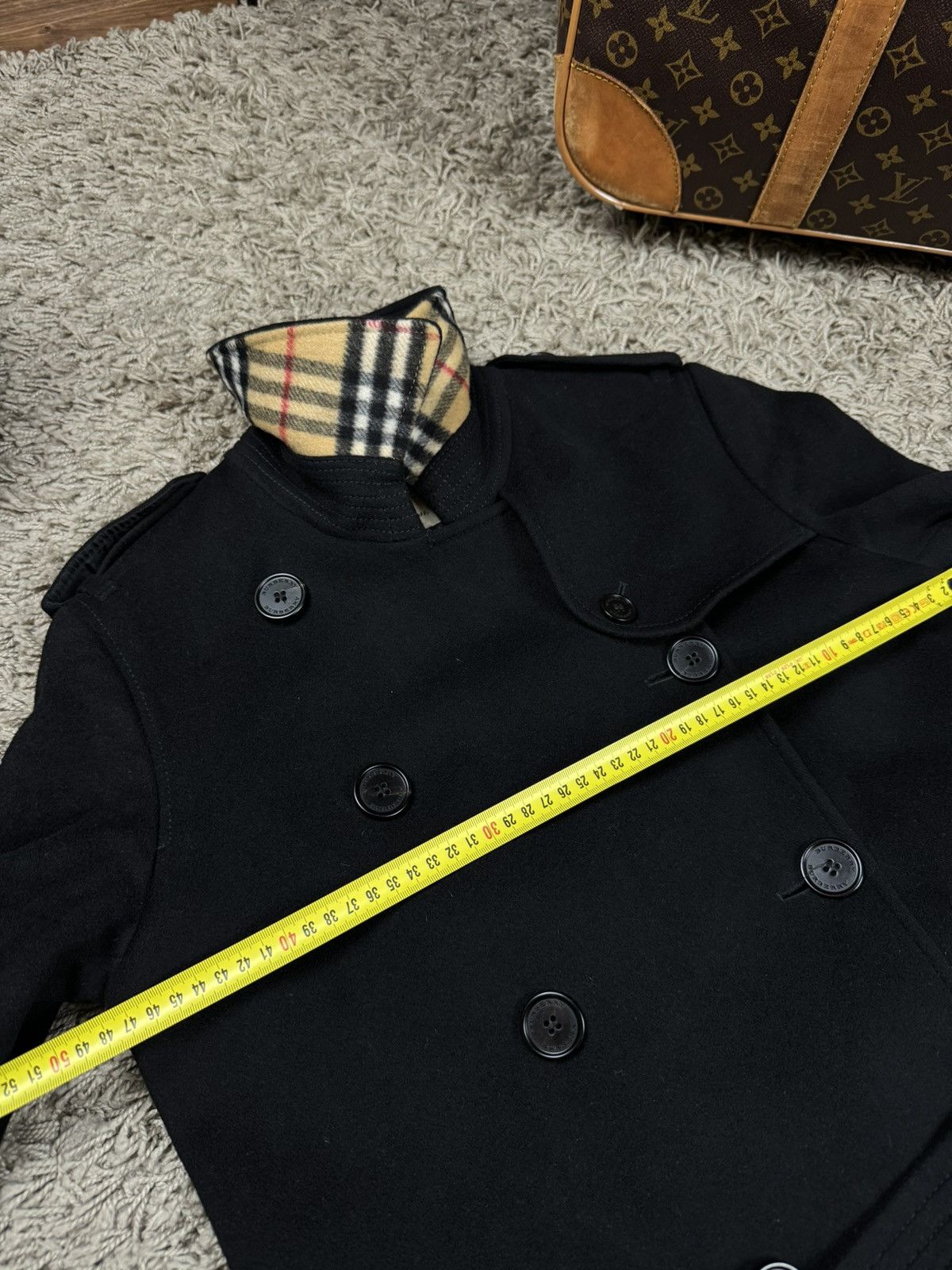 Burberry Wool coat trench Burberry original streetwear luxury item Size S / US 4 / IT 40 - 5 Thumbnail