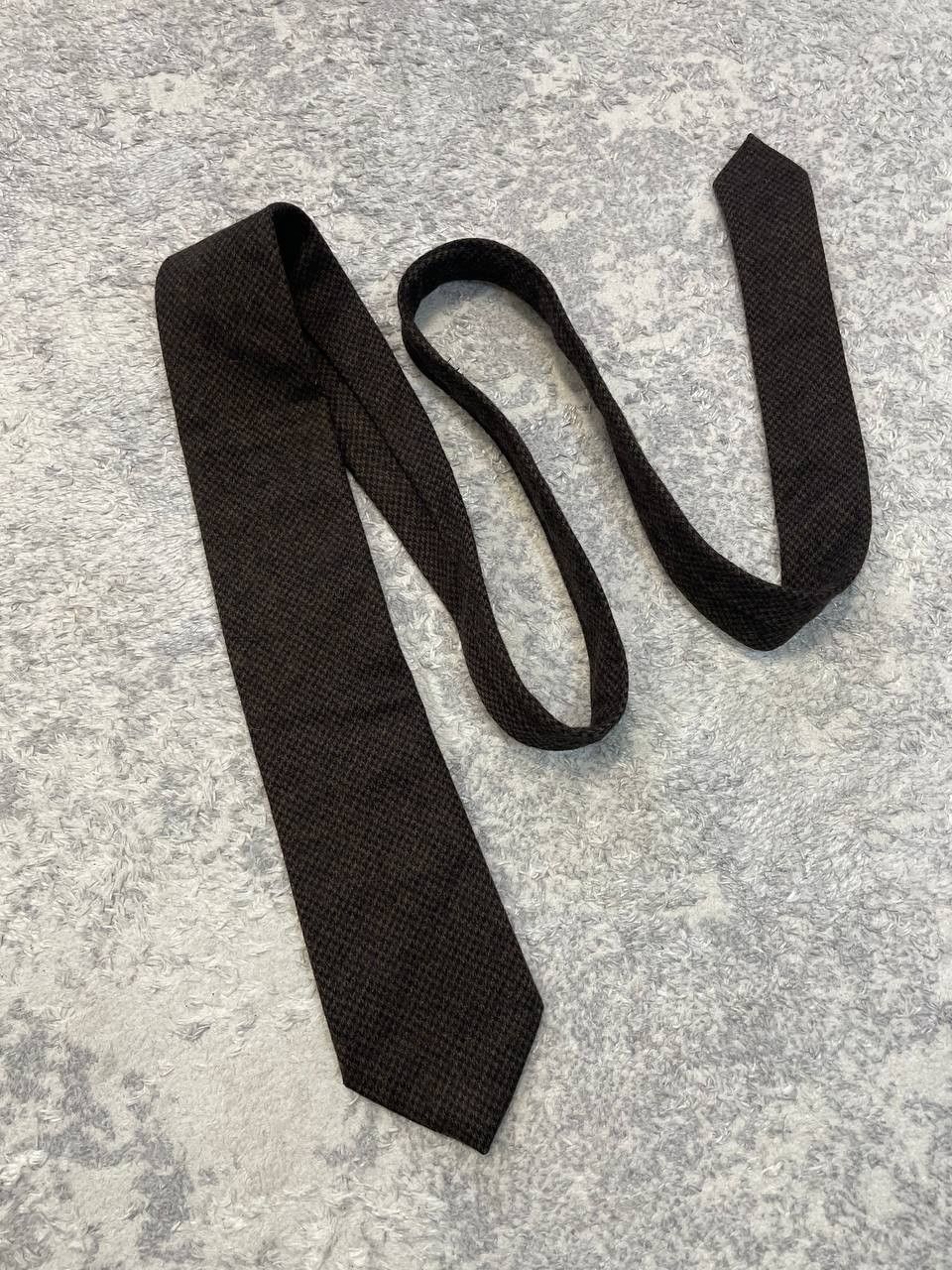 Other Vintage Italo Ferretti Wool Tie Tweed Texture Made In Italy Size ONE SIZE - 1 Thumbnail
