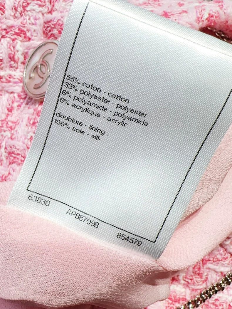Chanel Chanel 23P pink braided short jacket Size XS / US 0-2 / IT 36-38 - 8 Thumbnail