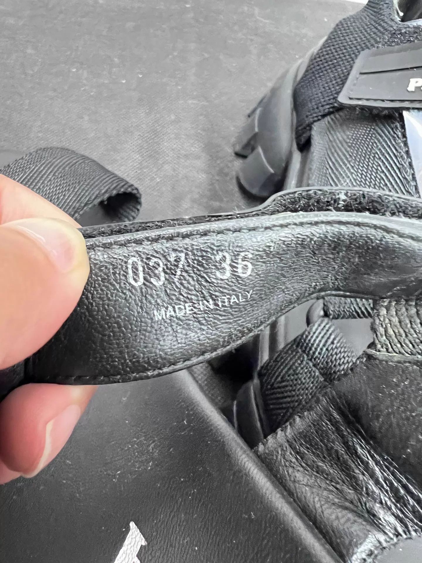 Prada Prada Black Thick Sole Velcro Beach Sandals 36 Good Size US 5.5 / IT 35.5 - 8 Thumbnail