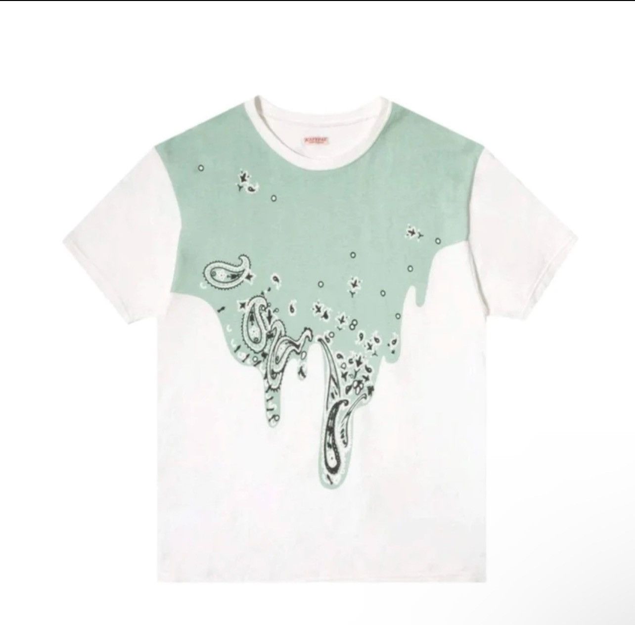 image of Kapital Torotoro Bandana Printed Cotton-Jersey T-Shirt Green in White, Men's (Size Medium)