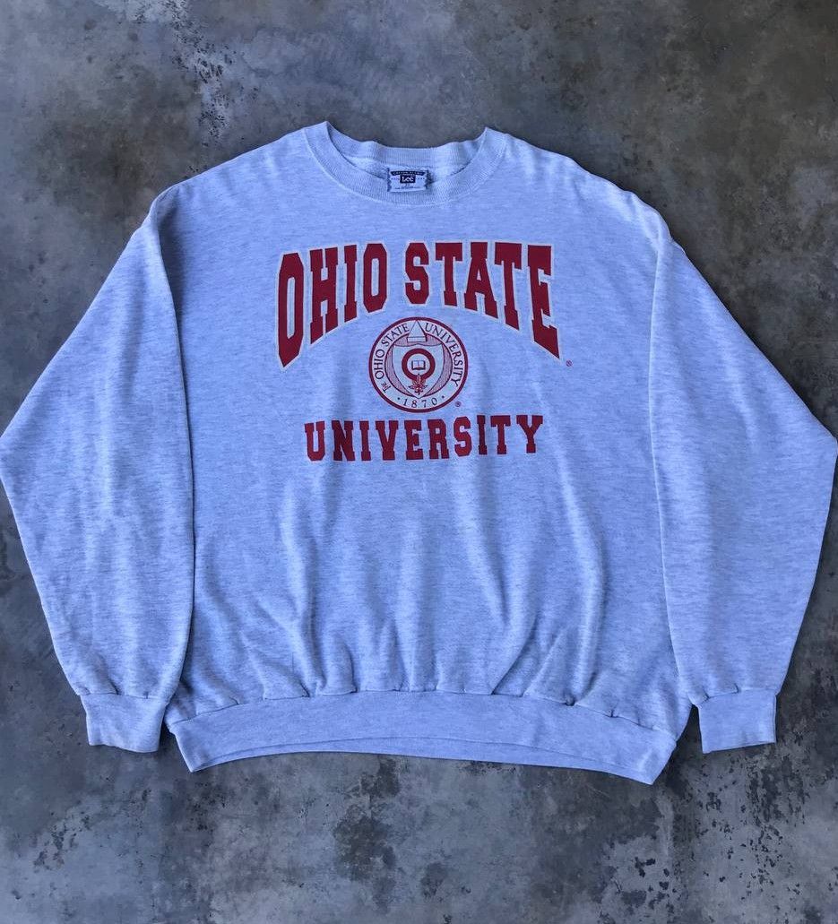 Vintage RARE VINTAGE 90S OHIO UNIVERSITY BAGGY CREWNECK Size US XXL / EU 58 / 5 - 2 Thumbnail