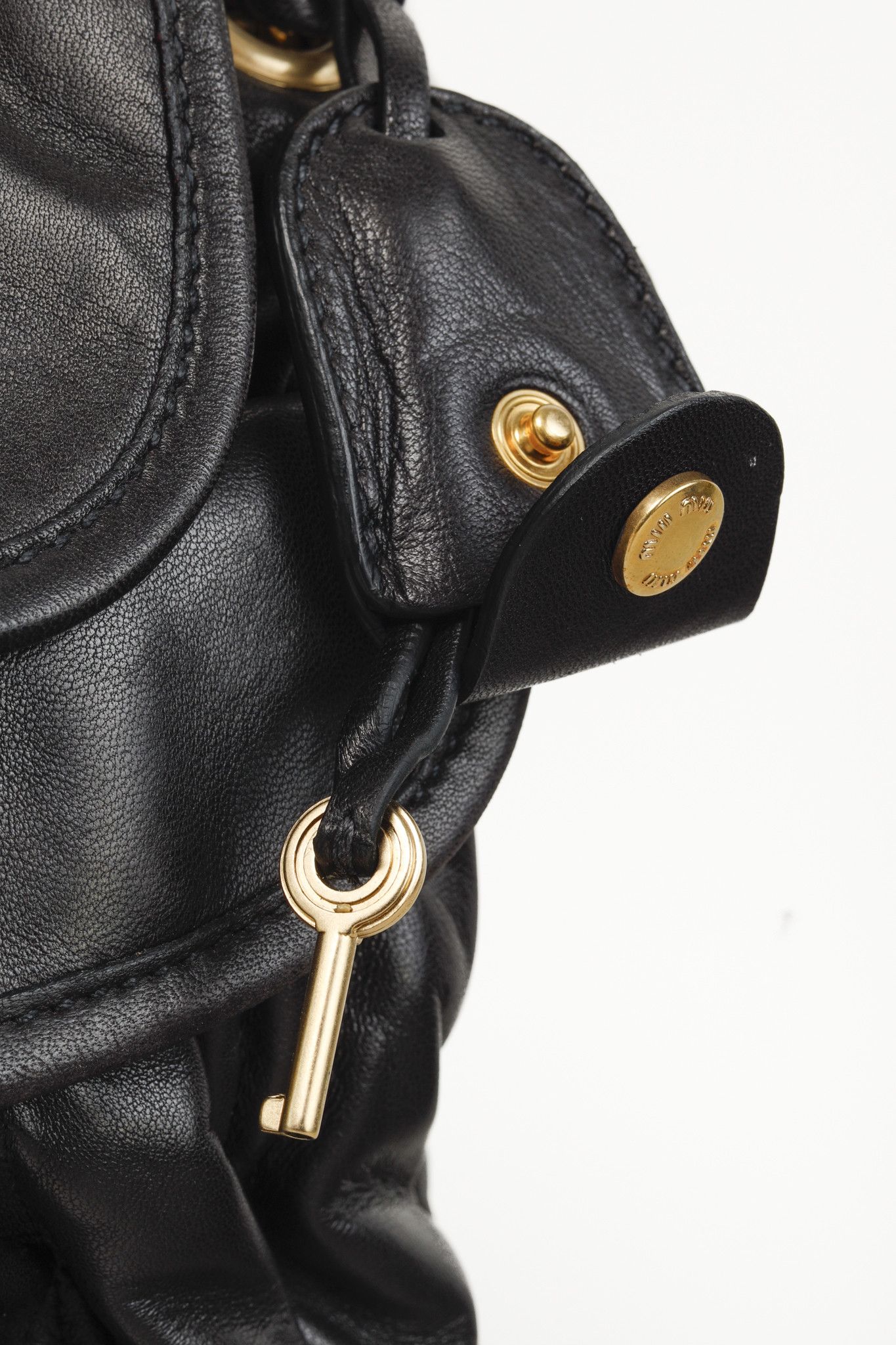 Miu Miu MIU MIU Black Nappa Matelasse Coffer Hobo Bag Size ONE SIZE - 11 Thumbnail