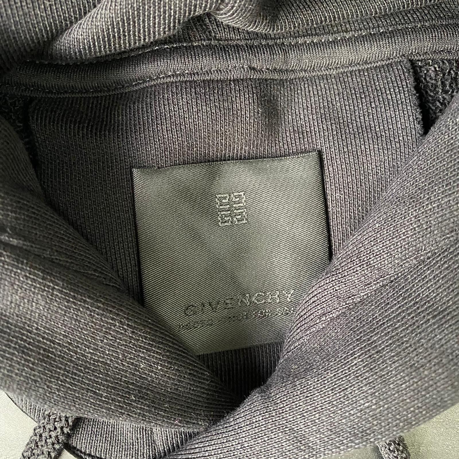 Givenchy 1 of 1 Black Leather Front Panel Oversized Hoodie Size US M / EU 48-50 / 2 - 2 Thumbnail
