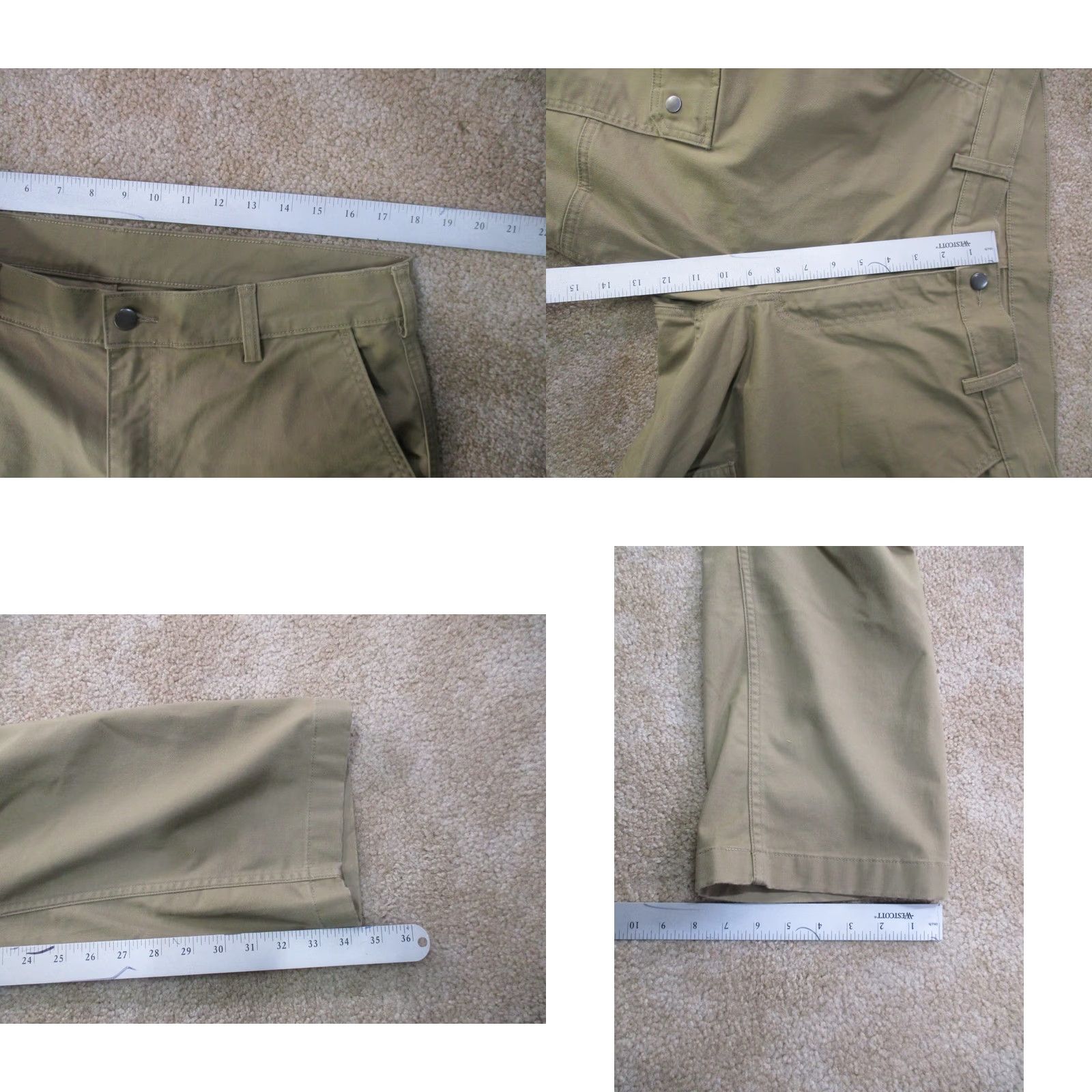 Vintage Duluth Trading 40 Grit Cargo Pants Men's 36x34 Beige Workwear Stretch Cargo Pocket Size US 36 / EU 52 - 8 Thumbnail