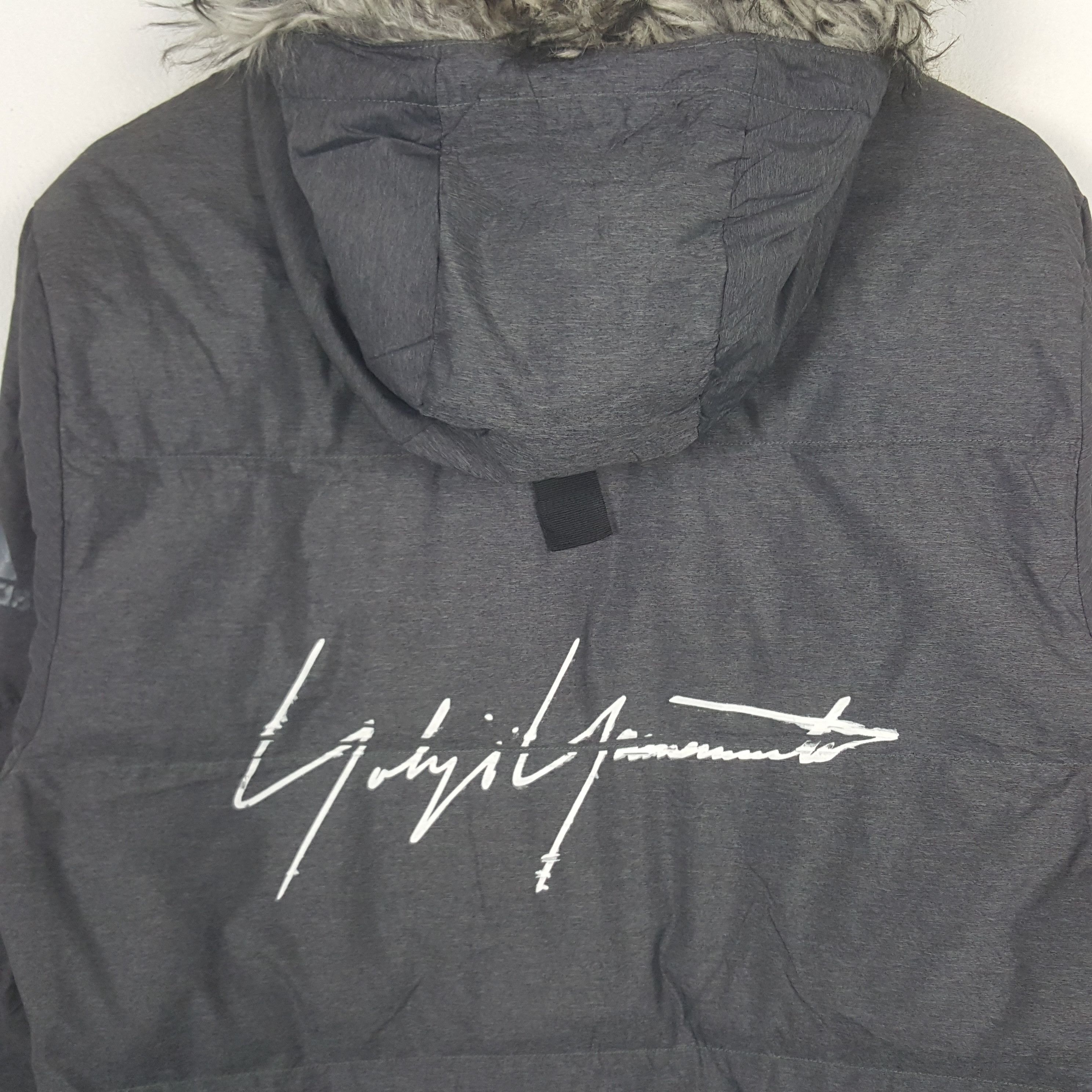 Adidas × Vintage × Yohji Yamamoto Vintage Yohji Yamamoto X Adidas Custom Art Puffer Jacket Size US M / EU 48-50 / 2 - 2 Thumbnail