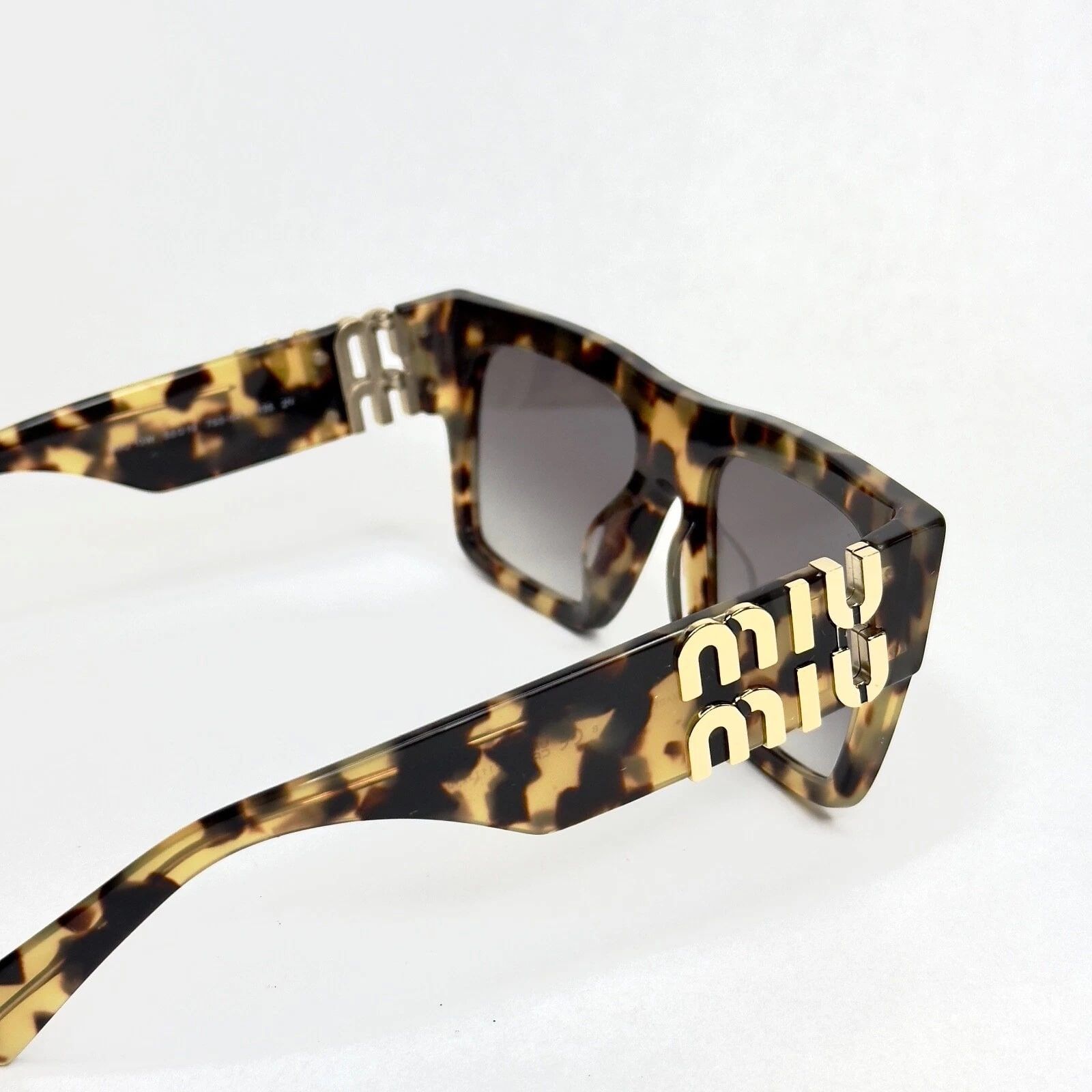 Miu Miu MIU MIU LOGO MU10WS Brown Havana Geometric Luxury 10W Size ONE SIZE - 8 Thumbnail