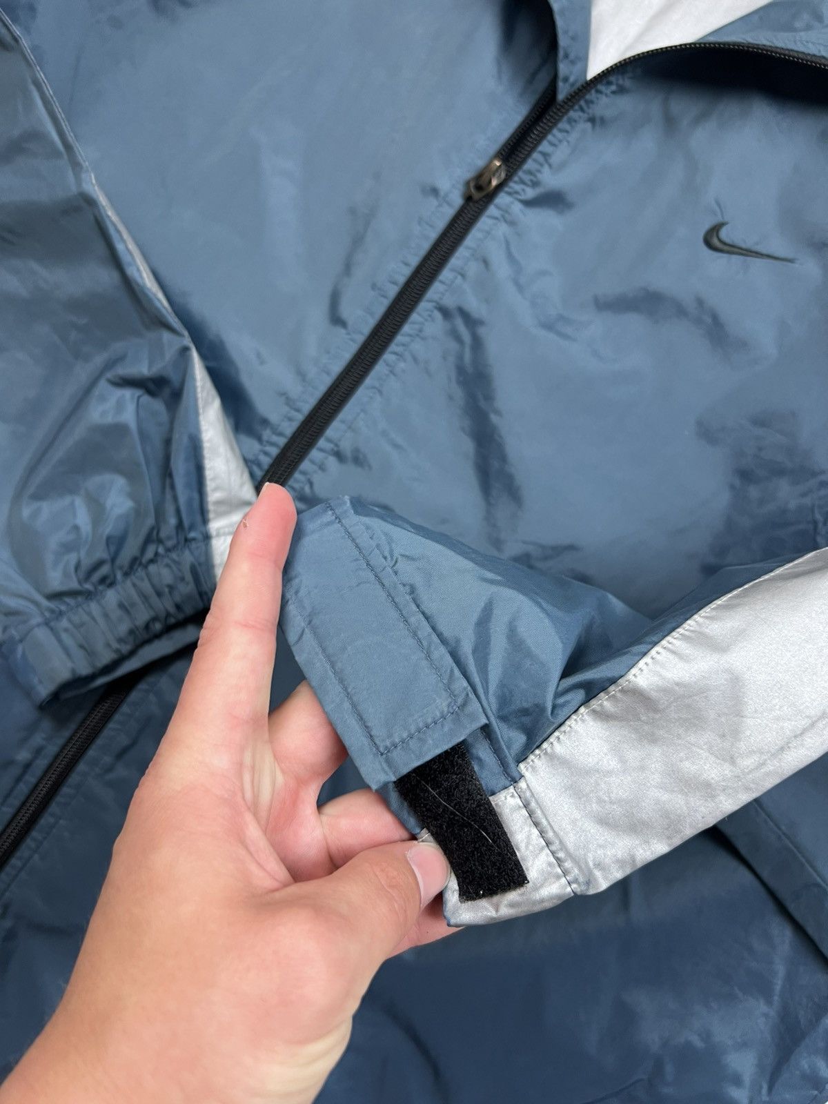 Nike 90s Nike Swoosh Vintage Y2K Oversized Nylon Jacket Size US M / EU 48-50 / 2 - 7 Thumbnail