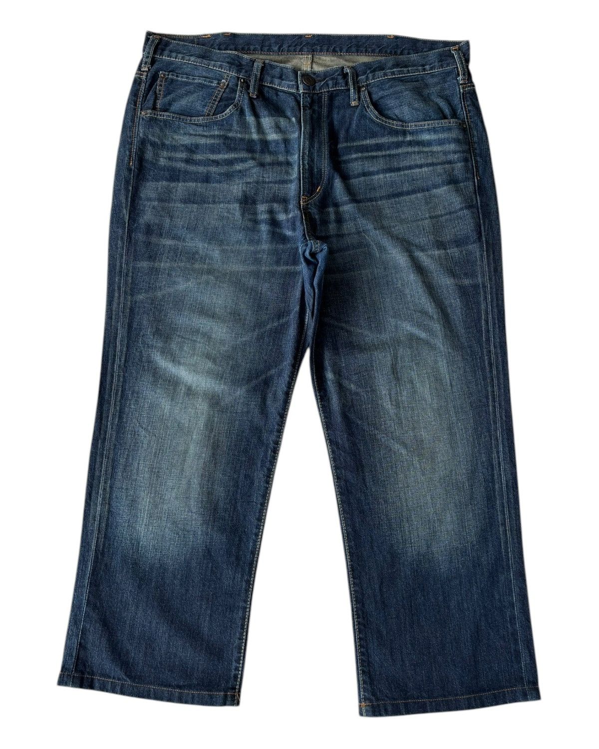 Edwin × If Six Was Nine × Le Grande Bleu (L.G.B.) 🔥VINTAGE EDWIN GOLD RUSH OVERSIZED DENIM BAGGY JEANS Size US 42 / EU 58 - 7 Thumbnail