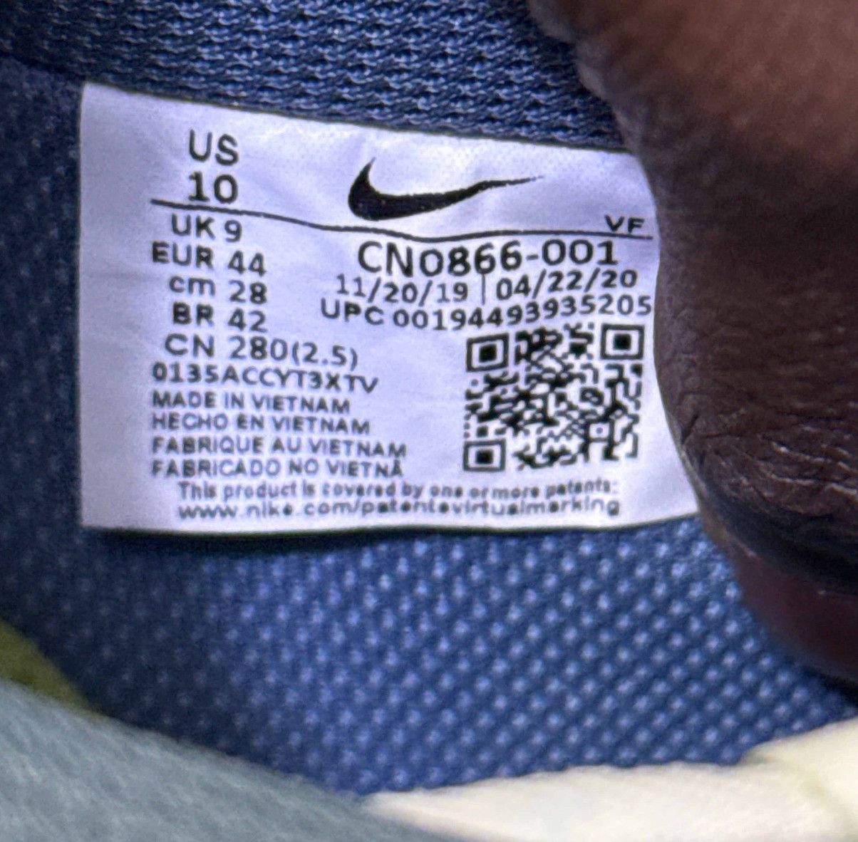 Nike nike air force 1 reycycled canvas pack 0zone blue Size US 10 / EU 43 - 6 Thumbnail