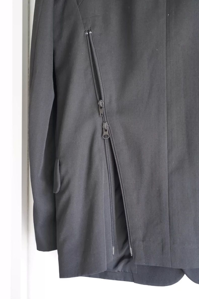 Yohji Yamamoto Yohji Yamamoto size 2 14ss rain-back zip wool suit 2501-Nex Size 38R - 6 Thumbnail