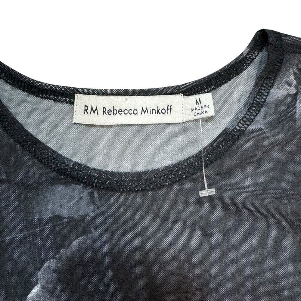 Rebecca Minkoff New RM Rebecca Minkoff Mesh Long Sleeve Floral Top Size M Size M / US 6-8 / IT 42-44 - 6 Thumbnail