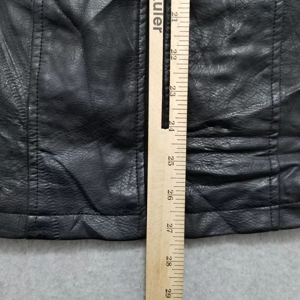 Torrid Torrid Jacket Womens 2 Black Full Zip Pockets Faux Leather Size XS / US 0-2 / IT 36-38 - 4 Thumbnail