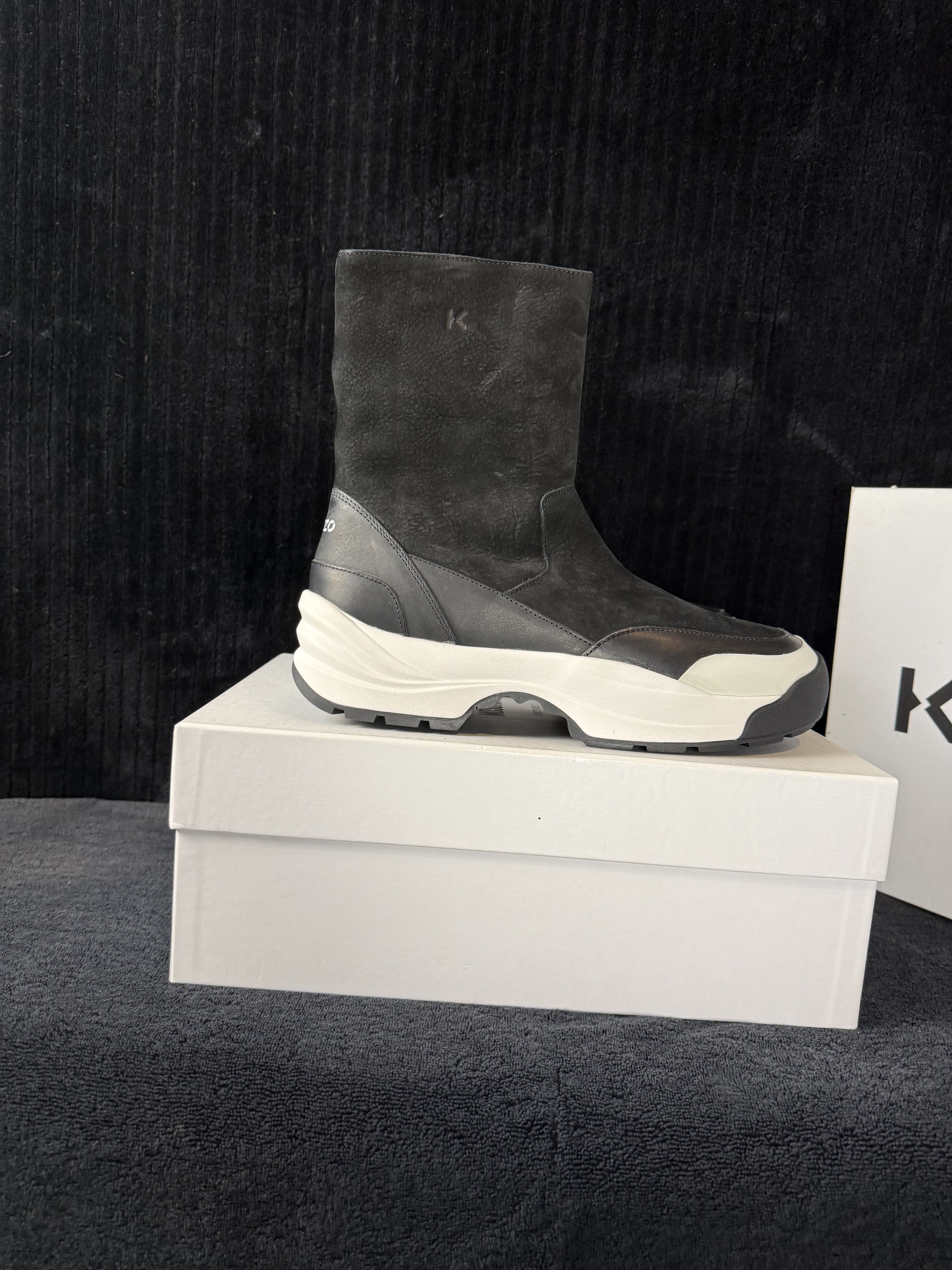 Kenzo Kenzo Men’s K-Skate / K-Lift Suede Chunky Sole Boots Size US 9 / EU 42 - 3 Thumbnail