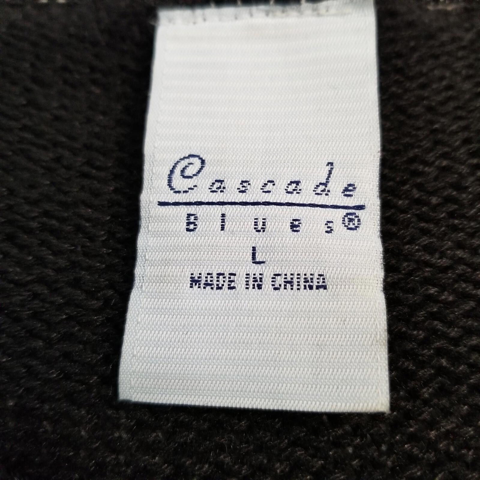 Other Cascade Blues Large Black Sweater with Floral Beading Size L / US 10 / IT 46 - 6 Thumbnail