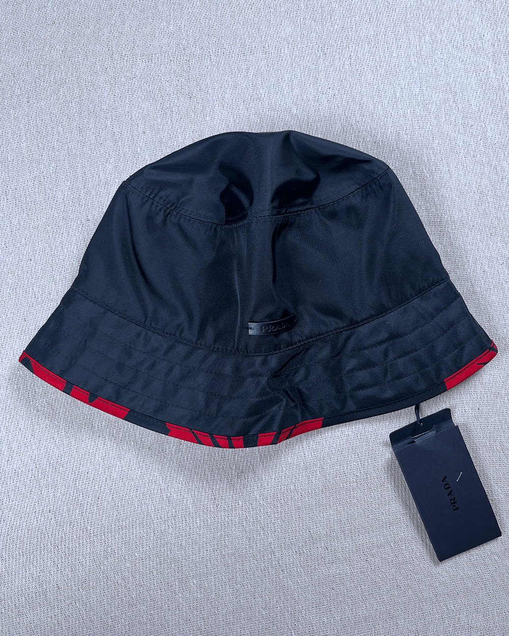 Prada Prada Nylon 2 sided leather tag Bucket hat M Size ONE SIZE - 1 Thumbnail