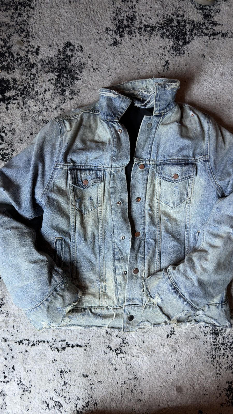 Amiri Reversible Denim Bomber Jacket | Grailed