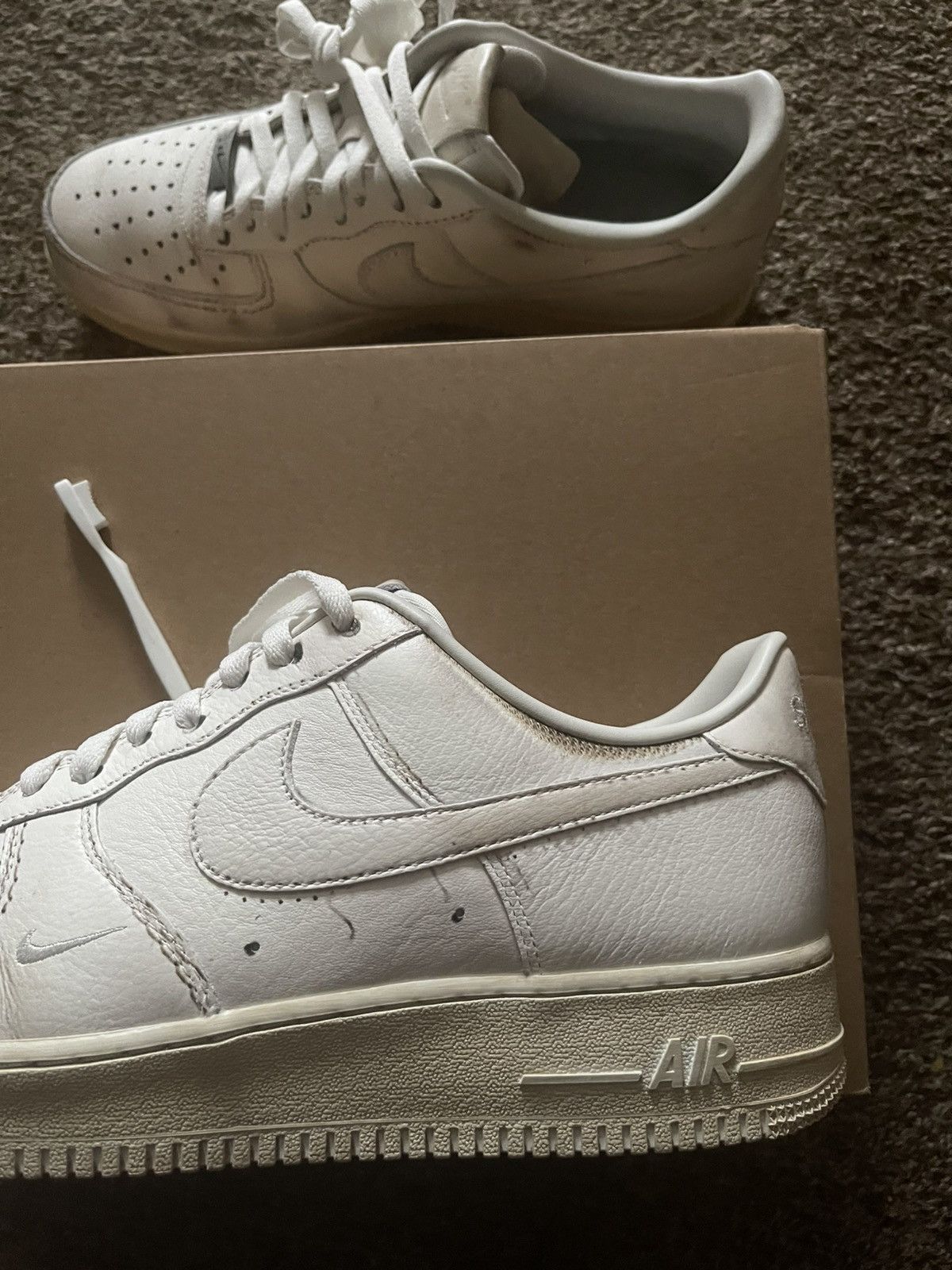 Nike *New* Nike Air Force 1 Dirty Triple White Size US 14 / EU 47 - 8 Thumbnail