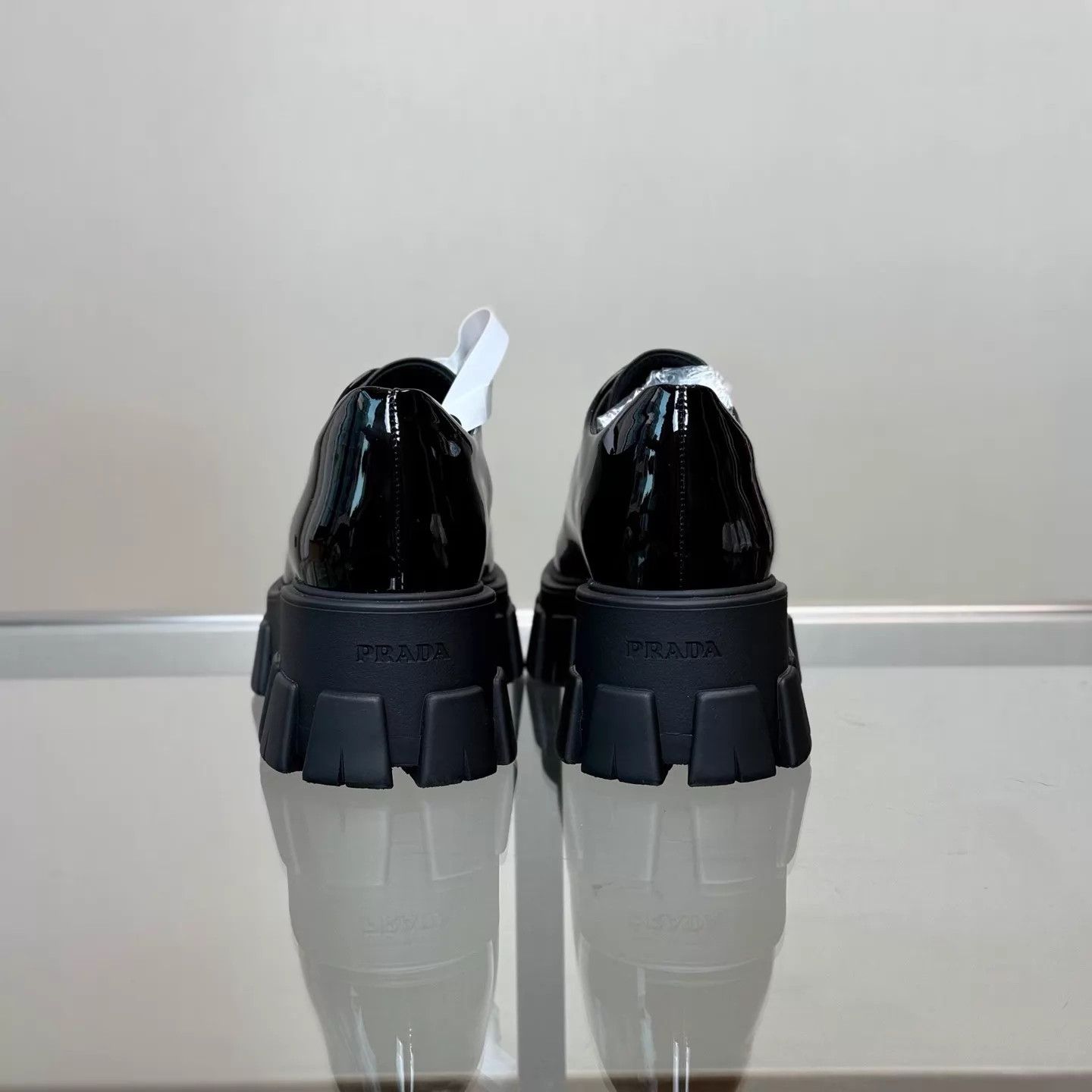 Prada Prada Monolith Patent Platform Loafer 36.5 Unworn Size US 6 / IT 36 - 4 Thumbnail