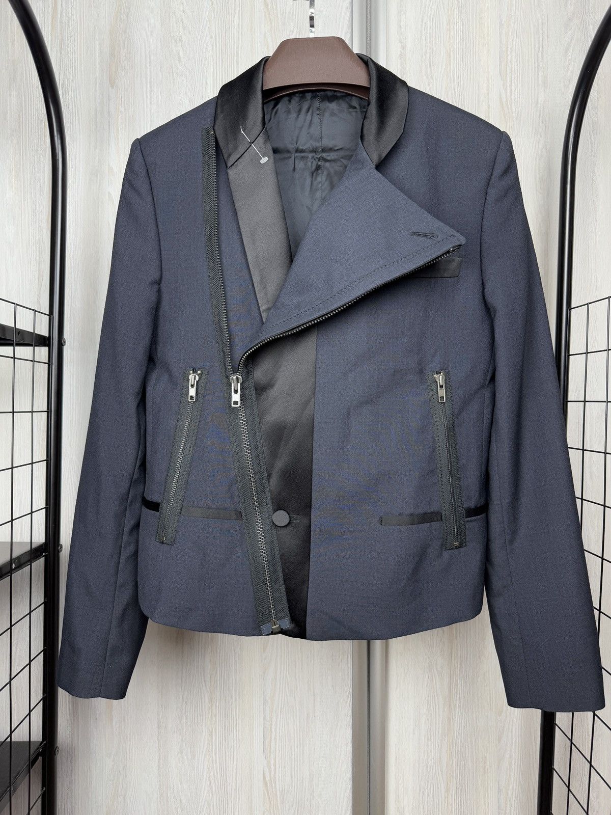 Maison Margiela Maison Margiela SS12 Panelled Lapel Hybrid Biker jacket Size US M / EU 48-50 / 2 - 2 Thumbnail