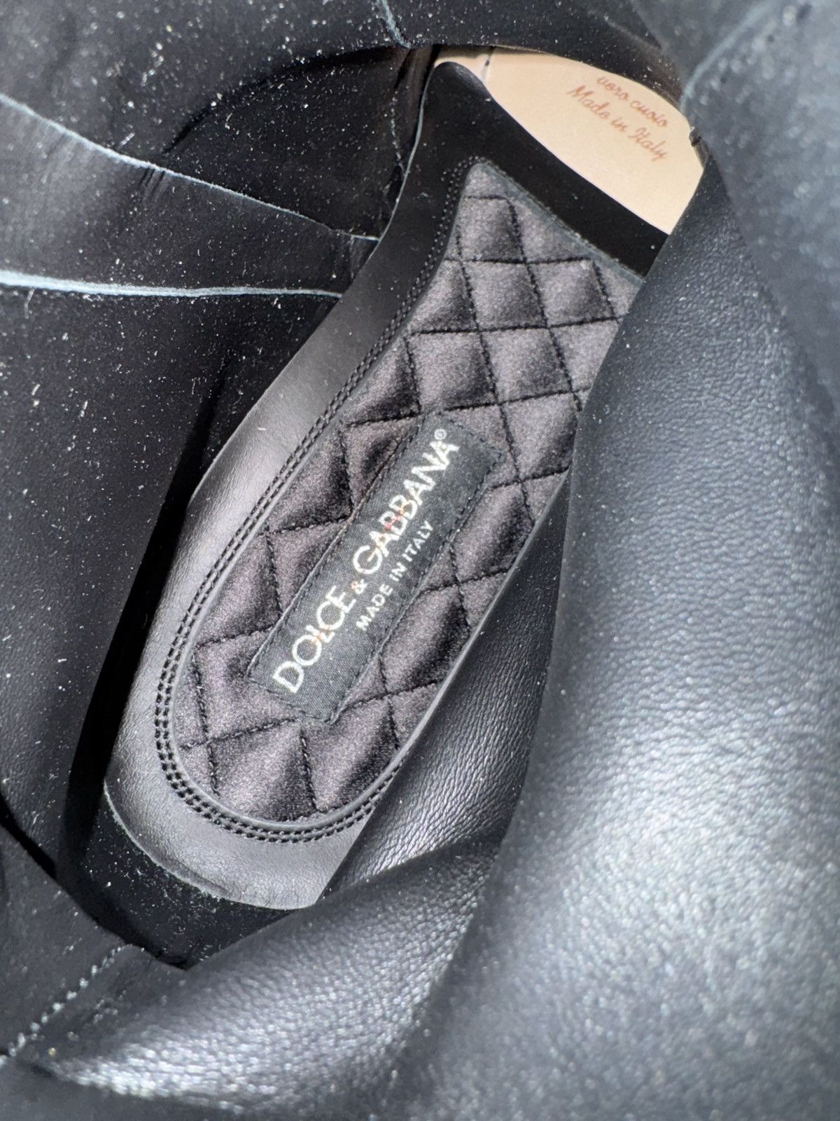 Dolce & Gabbana DOLCE & GABBANA Crystal DG Metal Logo Heels Leather Boot Size US 9 / EU 42 - 8 Thumbnail