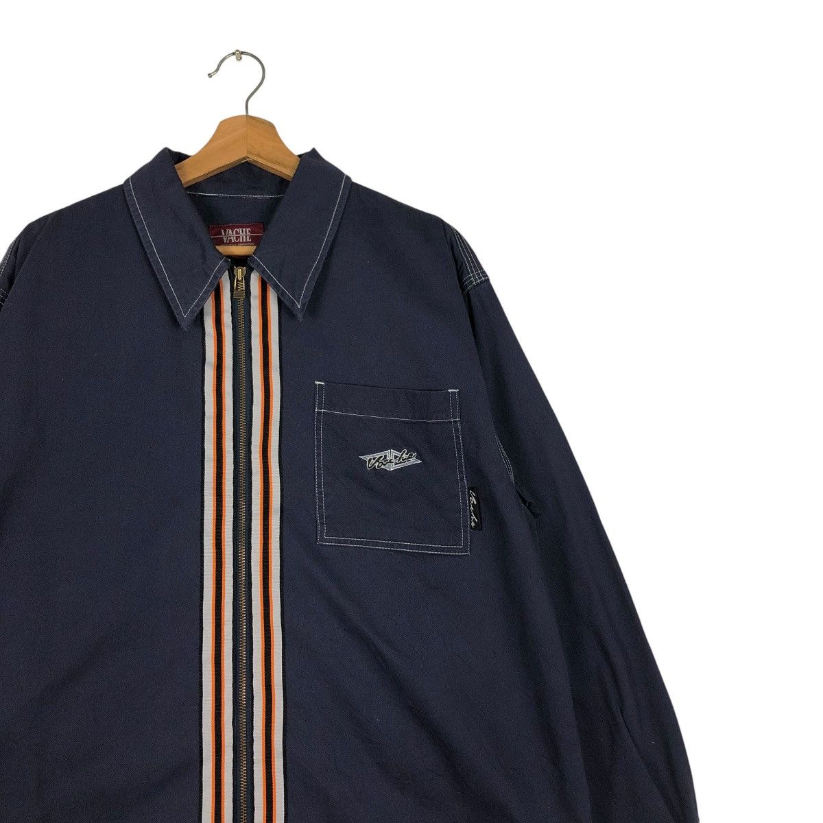 Japanese Brand 🔥VINTAGE ZIPPER JACKET SKATE STREETWEAR VACHE ISSEY MIYAKE Size US L / EU 52-54 / 3 - 6 Thumbnail