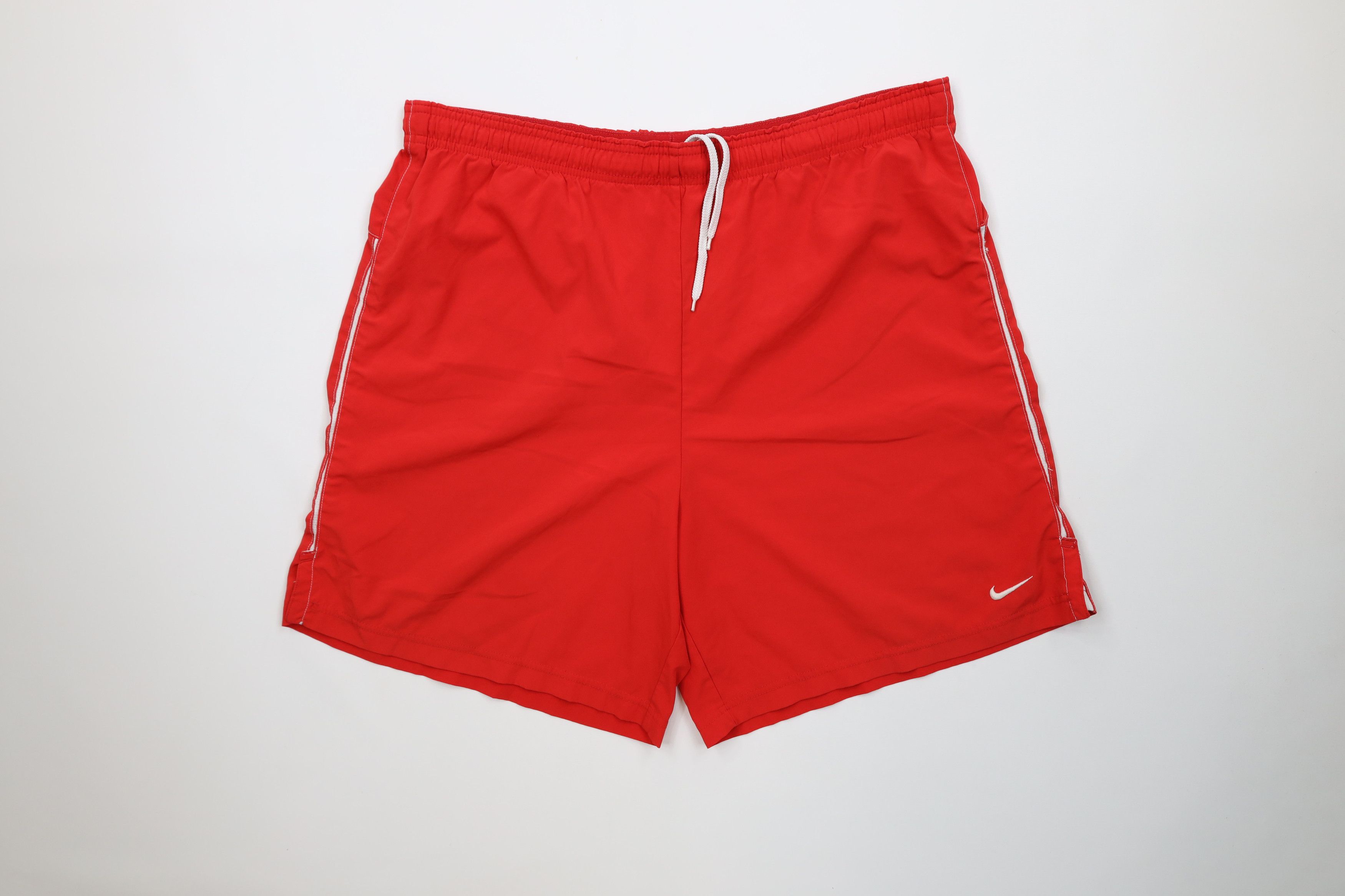 Nike Vintage Nike Mini Swoosh Running Jogging Soccer Shorts Red Size US 36 / EU 52 - 1 Thumbnail
